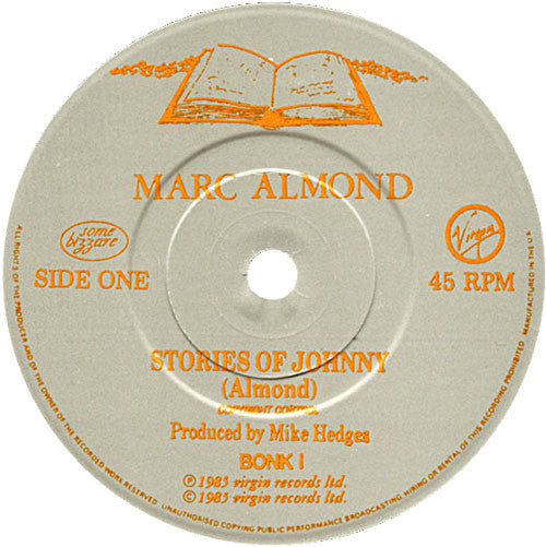 Marc Almond - Stories Of Johnny - Used Vinyl Record 7" image 4