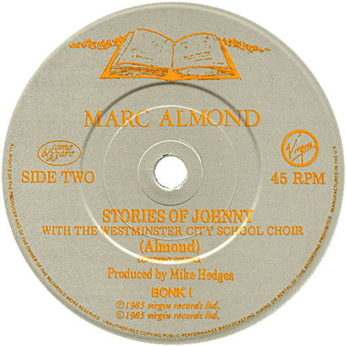 Marc Almond - Stories Of Johnny - Used Vinyl Record 7" image 5