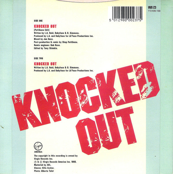 Paula Abdul - Knocked Out - Used Vinyl Record 7" image 2