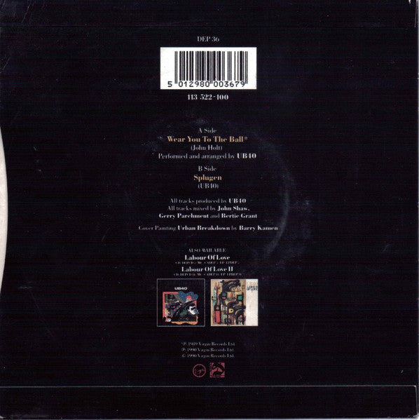 UB40 - Wear You To The Ball - Used Vinyl Record 7" image 2