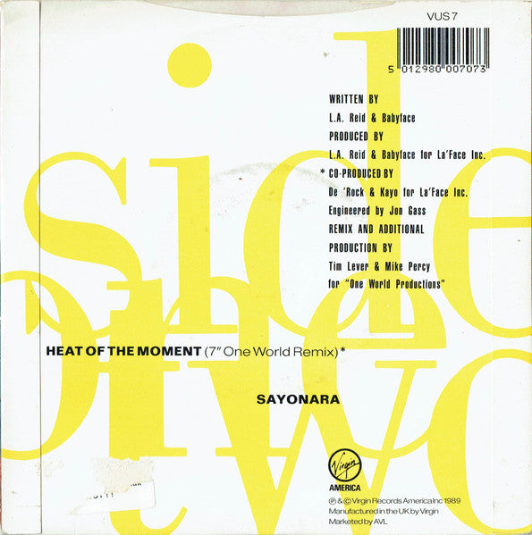 After 7 - Heat Of The Moment - Used Vinyl Record 7" image 2