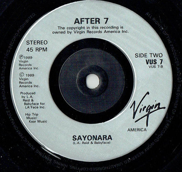 After 7 - Heat Of The Moment - Used Vinyl Record 7" image 4