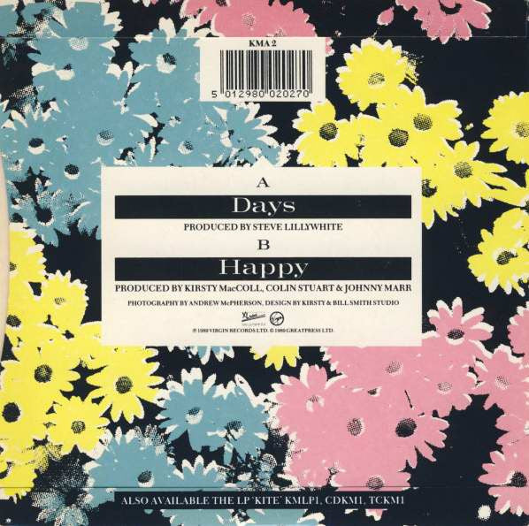 Kirsty MacColl - Days - Used Vinyl Record 7" image 2