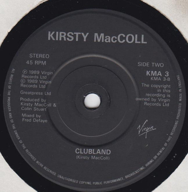 Kirsty MacColl - Innocence - Used Vinyl Record 7" image 4