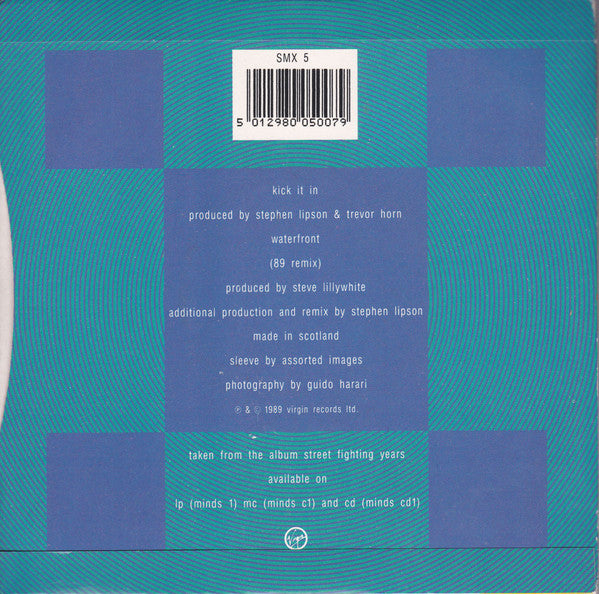 Simple Minds - Kick It In - Used Vinyl Record 7" image 2