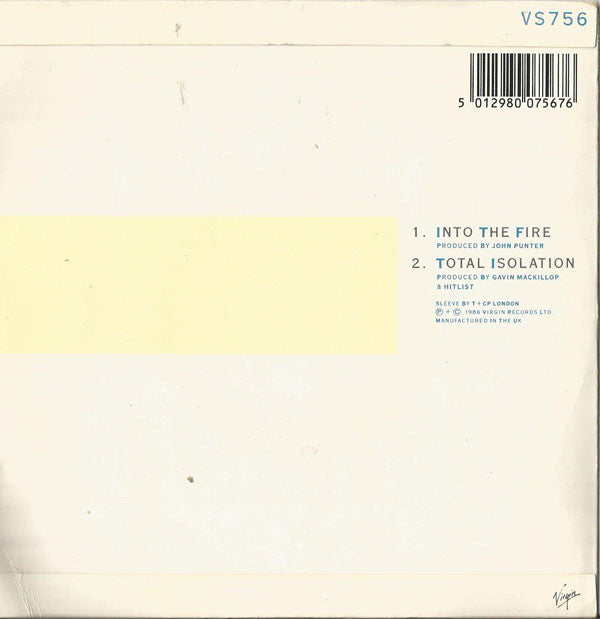 Hitlist - Into The Fire - Used Vinyl Record 7" image 2