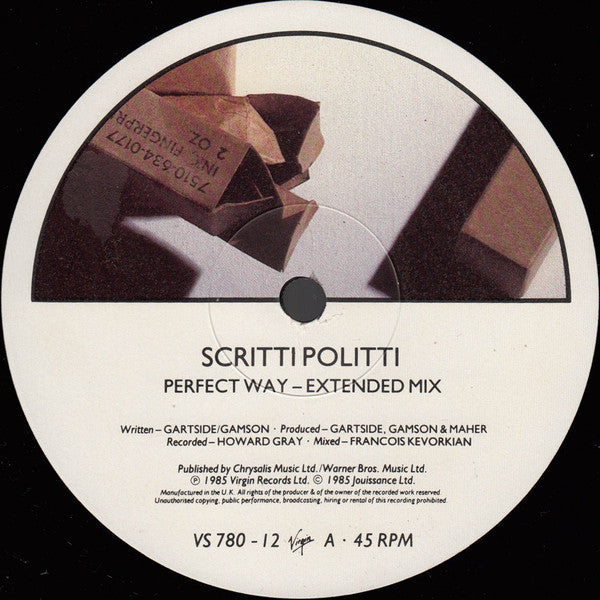 Scritti Politti - Perfect Way - Used Vinyl Record 12" image 7