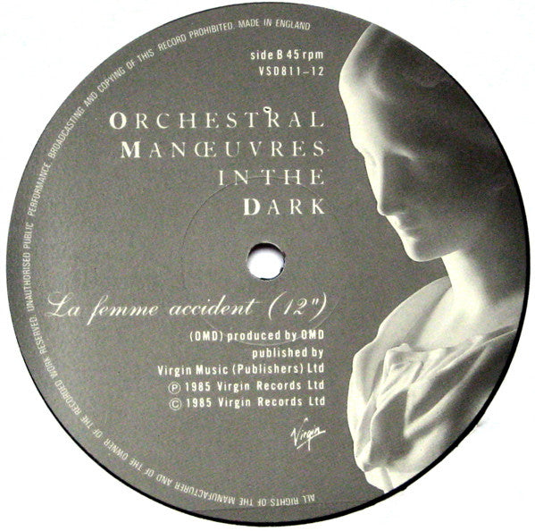 Orchestral Manoeuvre - La Femme Accident - Used Vinyl Record 12" image 5