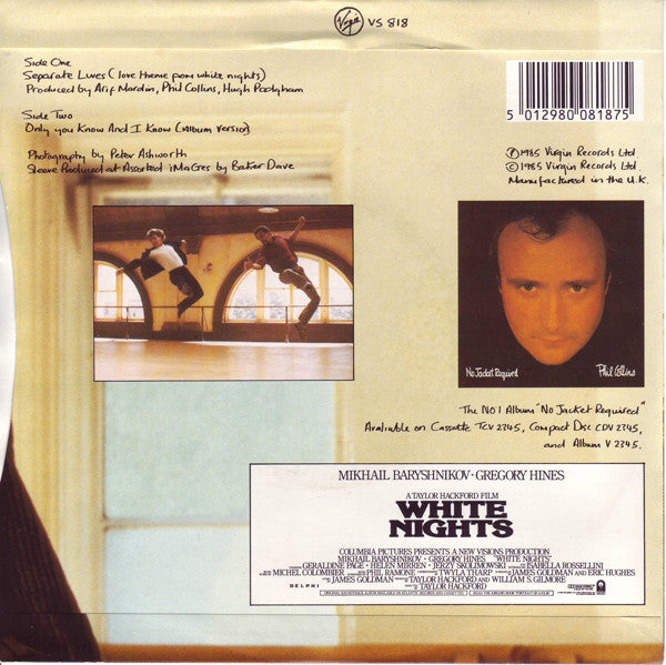 Phil Collins - Separate Lives (Love Theme From White Nights) - Used V image 2