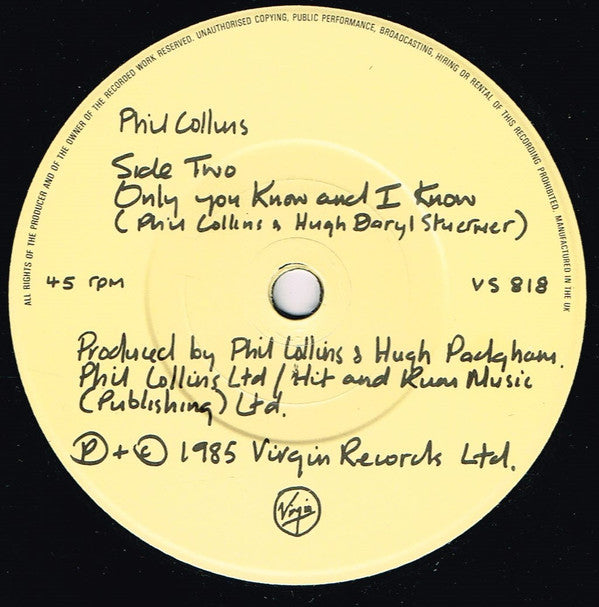 Phil Collins - Separate Lives (Love Theme From White Nights) - Used V image 4