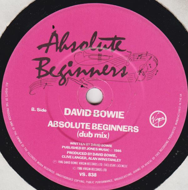 David Bowie - Absolute Beginners - Used Vinyl Record 7" image 4