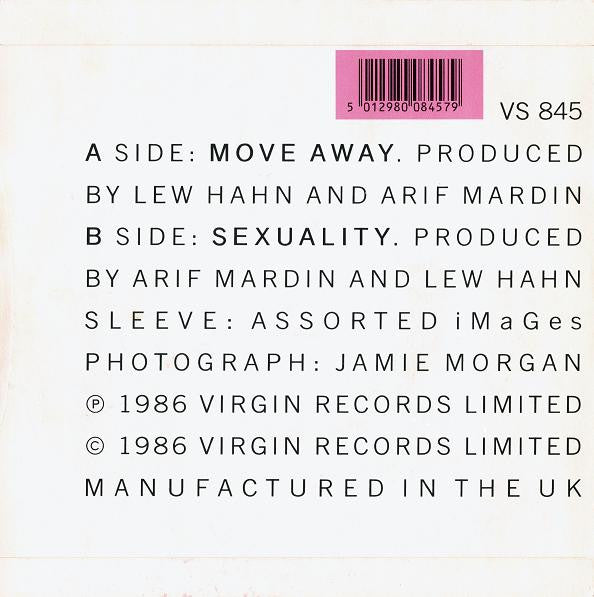 Culture Club - Move Away - Used Vinyl Record 7" image 2