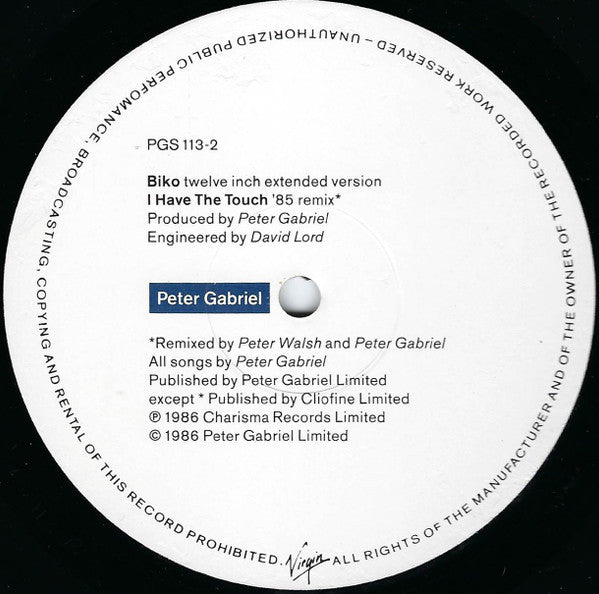 Peter Gabriel - Sledgehammer (Limited Edition Dance Mix) - Used Vinyl R image 4