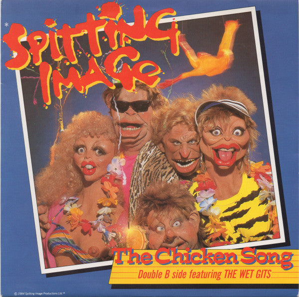 Spitting Image - Chicken Song - Used Vinyl Record 7" image 6