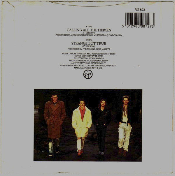 It Bites - Calling All The Heroes - Used Vinyl Record 7" image 2