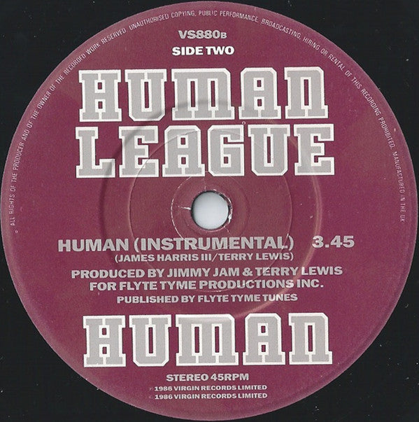 Human League - Human - Used Vinyl Record 7" image 8
