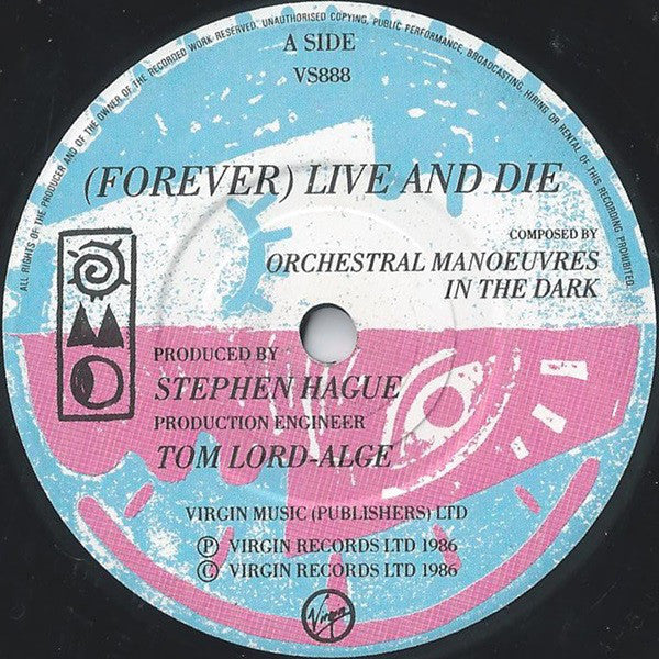 Orchestral Manoeuvre - (Forever) Live And Die - Used Vinyl Record 7" image 3