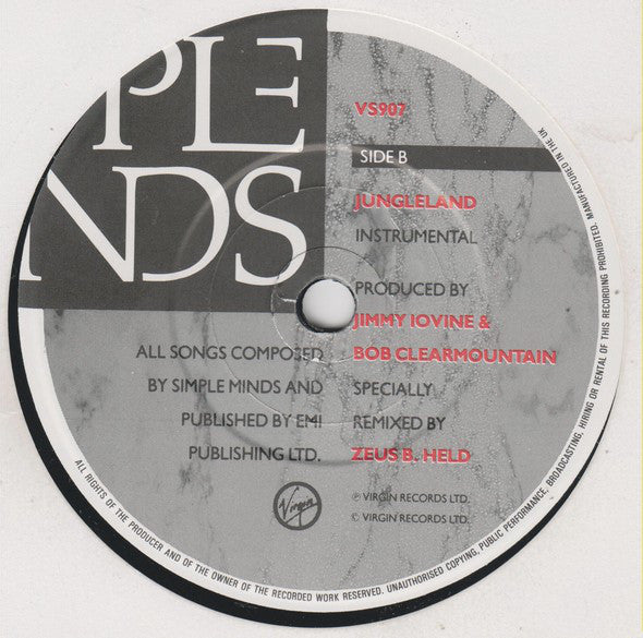 Simple Minds - Ghostdancing - Used Vinyl Record 7" image 4