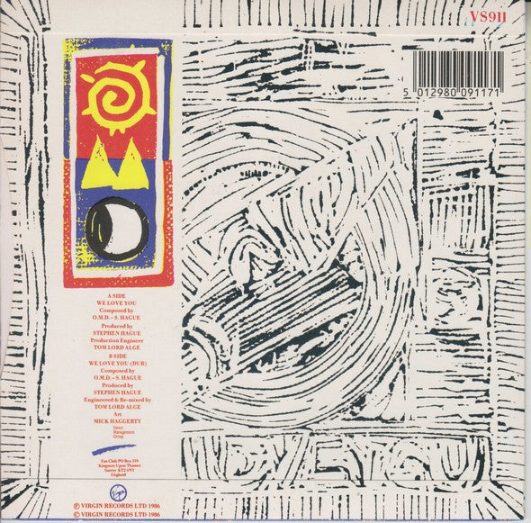 Orchestral Manoeuvre - We Love You - Used Vinyl Record 7" image 2