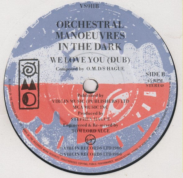 Orchestral Manoeuvre - We Love You - Used Vinyl Record 7" image 4