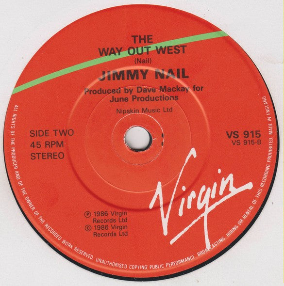 Jimmy Nail - That's The Way Love Is - Used Vinyl Record 7" image 4