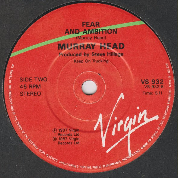 Murray Head - In The Heart Of You - Used Vinyl Record 7" image 8