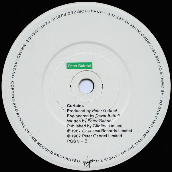 Peter Gabriel - Big Time - Used Vinyl Record 7" image 4