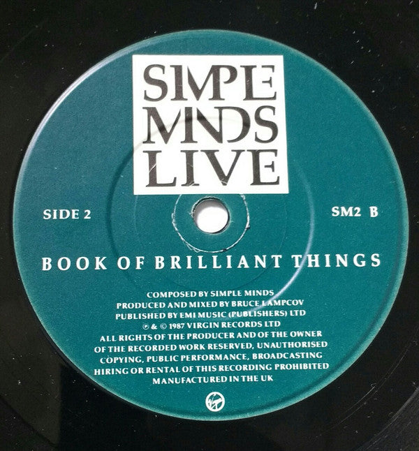 Simple Minds - Promised You A Miracle / Book Of Brilliant Things ( Li image 4