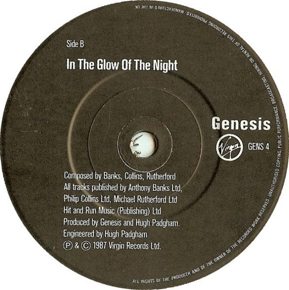 Genesis - Tonight, Tonight, Tonight - Used Vinyl Record 7" image 4