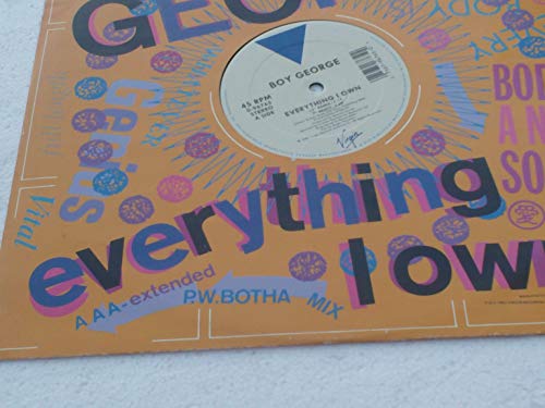 Boy George - Everything I Own - Used Vinyl Record 12" image 2