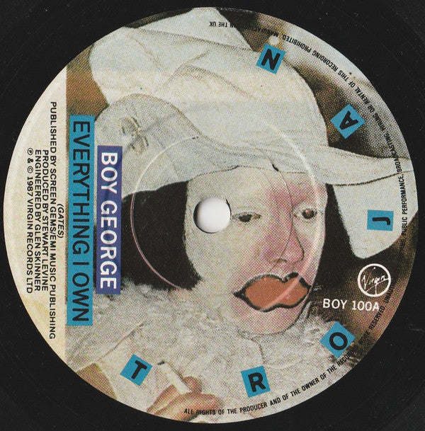 Boy George - Everything I Own - Used Vinyl Record 7" image 7