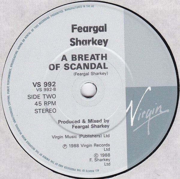 Feargal Sharkey - More Love - Used Vinyl Record 7" image 4