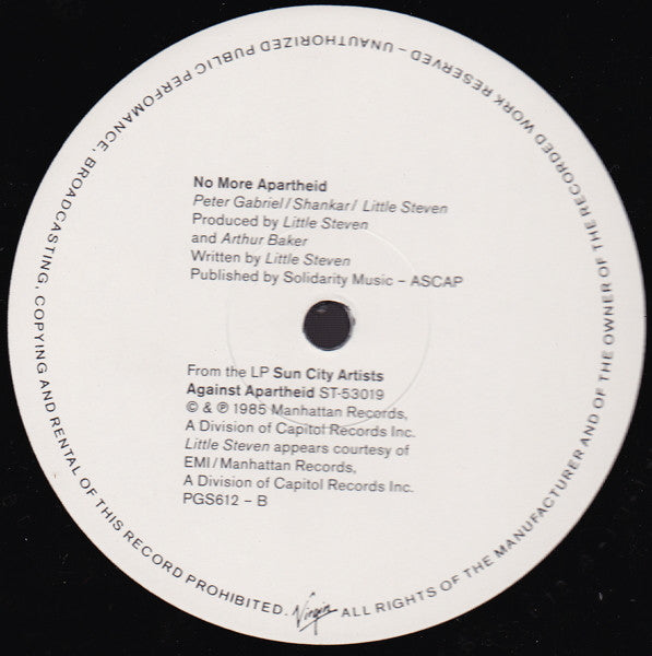 Peter Gabriel - Biko - Used Vinyl 12" image 2