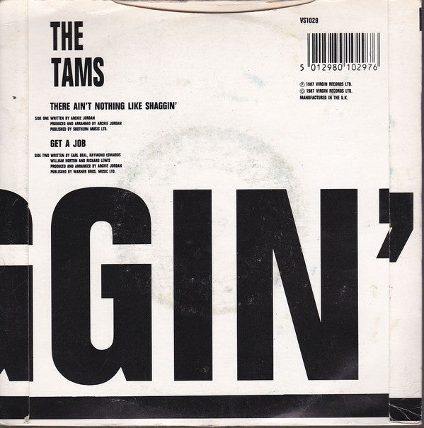 Tams - re Ain't Nothing Like Shaggin' - Used Vinyl Record 7" image 2