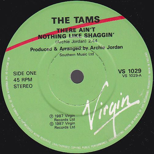 Tams - re Ain't Nothing Like Shaggin' - Used Vinyl Record 7" image 3
