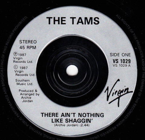 Tams - re Ain't Nothing Like Shaggin' - Used Vinyl Record 7" image 7