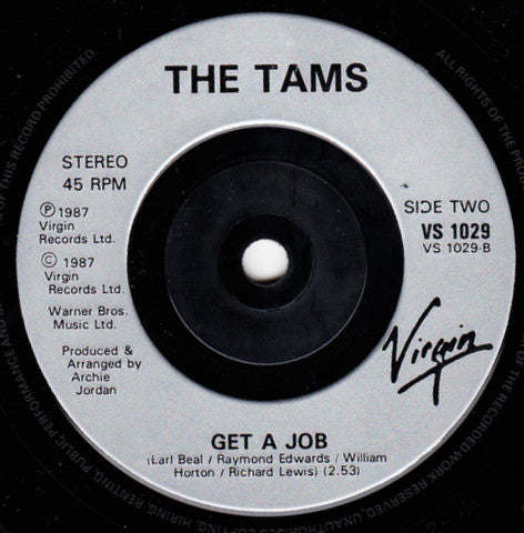 Tams - re Ain't Nothing Like Shaggin' - Used Vinyl Record 7" image 8