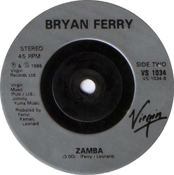 Bryan Ferry - Kiss And Tell - Used Vinyl Record 7" image 4