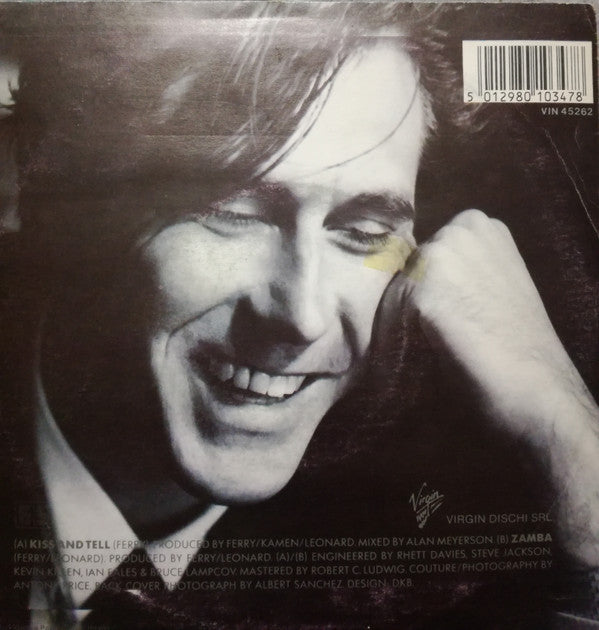 Bryan Ferry - Kiss And Tell - Used Vinyl Record 7" image 6