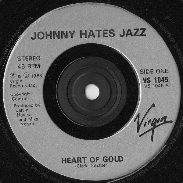 Johnny Hates Jazz - Heart Of Gold - Used Vinyl Record 7" image 3