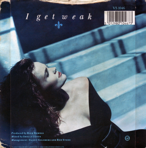 Belinda Carlisle - I Get Weak - Used Vinyl Record 7" image 2