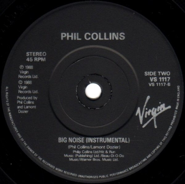 Phil Collins - A Groovy Kind Of Love - Used Vinyl Record 7" image 4