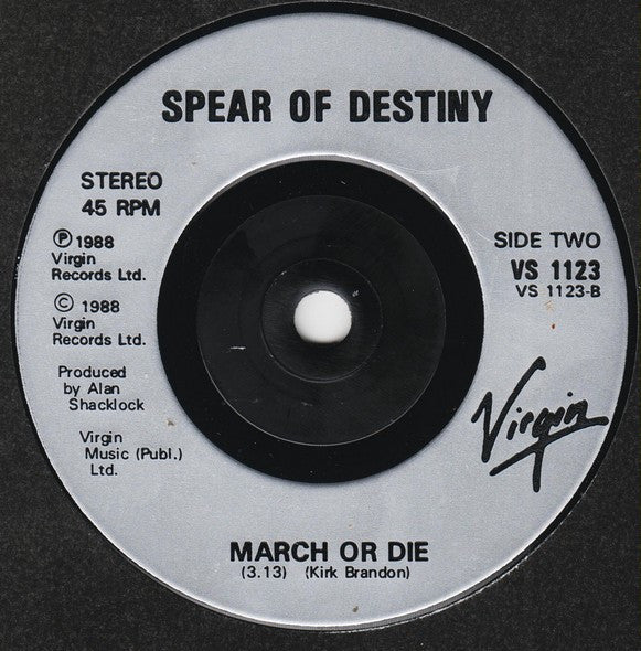 Spear Of Destiny - So In Love With You - Used Vinyl Record 7" image 4