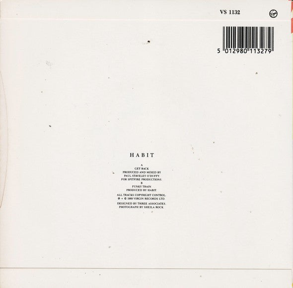 Habit - Get Back - Used Vinyl Record 7" image 2