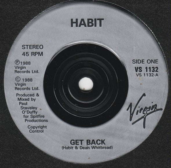 Habit - Get Back - Used Vinyl Record 7" image 7