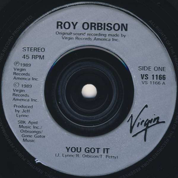 Roy Orbison - You Got It - Used Vinyl Record 7" image 3