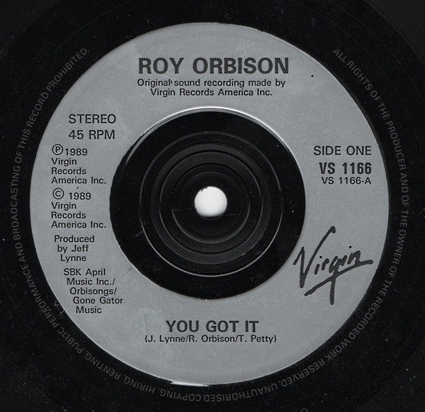 Roy Orbison - You Got It - Used Vinyl Record 7" image 7