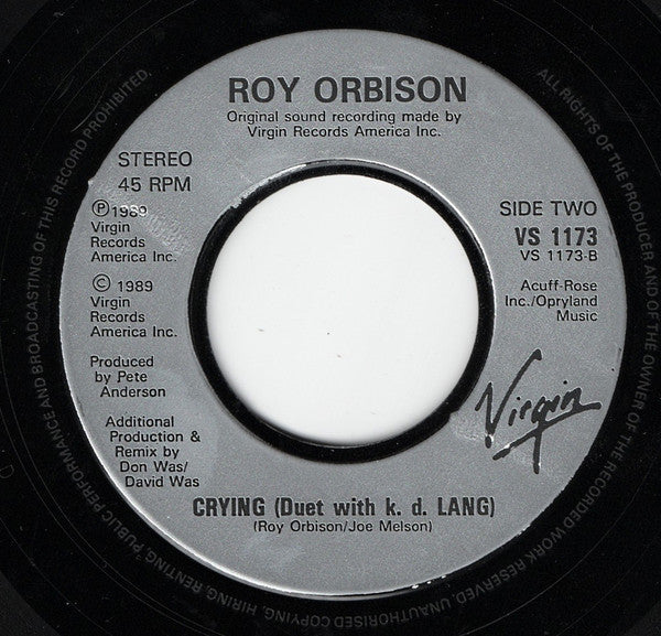 Roy Orbison - She's A Mystery To Me - Used Vinyl Record 7" image 4