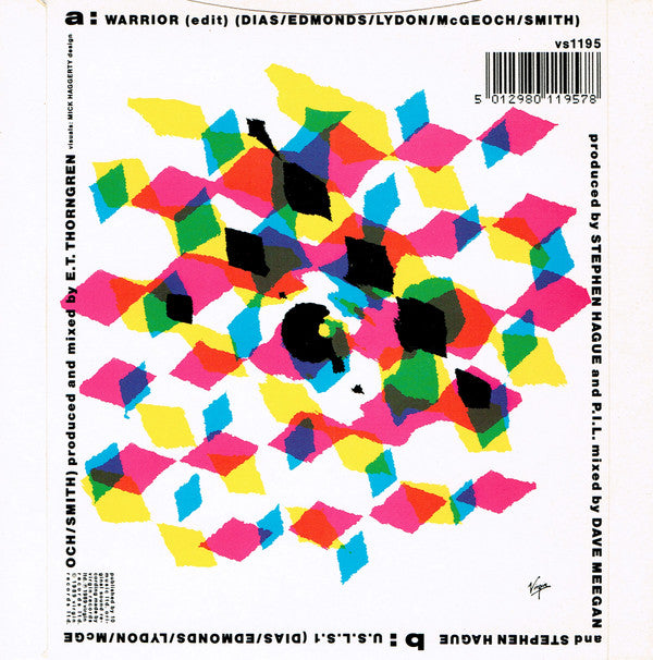 Public Image Limited - Warrior - Used Vinyl Record 7" image 2