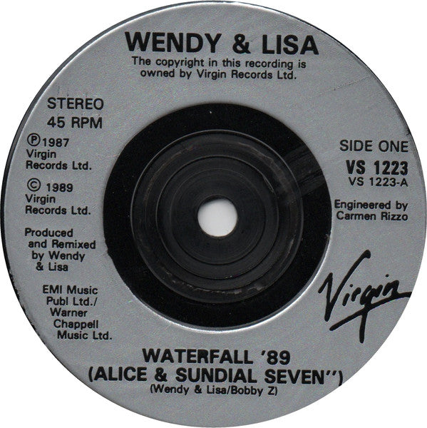 Wendy & Lisa - Waterfall '89 - Used Vinyl Record 7" image 3